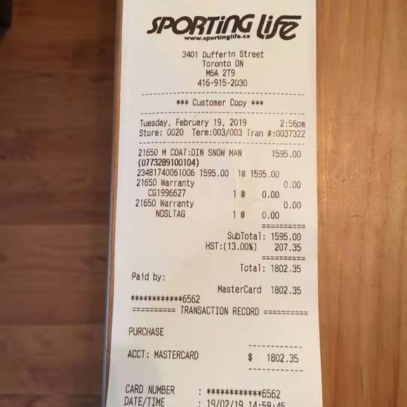 Brand New, Never worn Canada Goose Winter Parka. - Picture 7 of 7